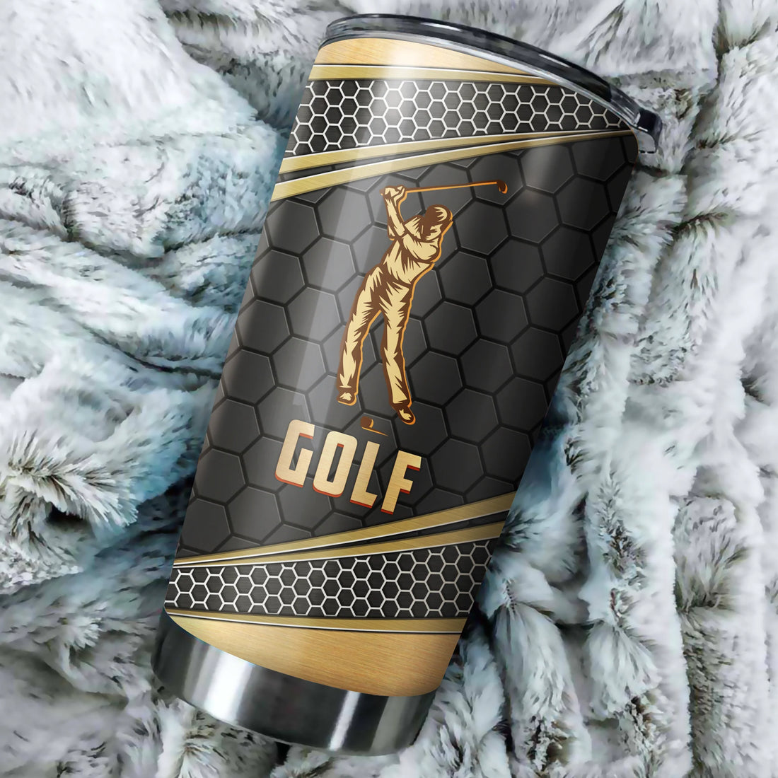 Swing Master Golden Tumbler, Gift For Golfers, Gift For Golf Lovers, Christmas Golf Gift