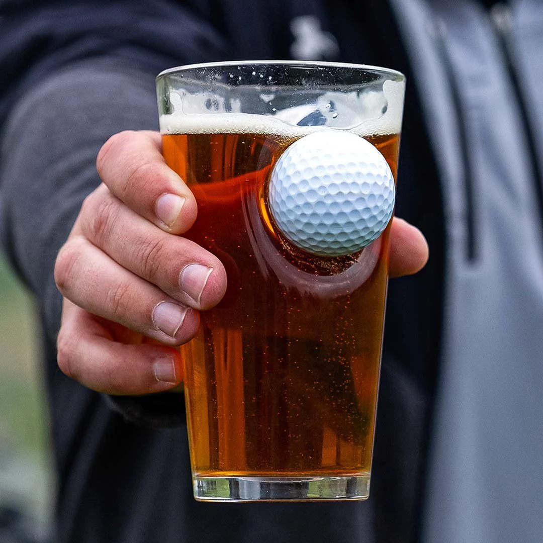 Personalized Golf Ball Glasses, Golf Whiskey Glass Set, Golf Gifts For Men