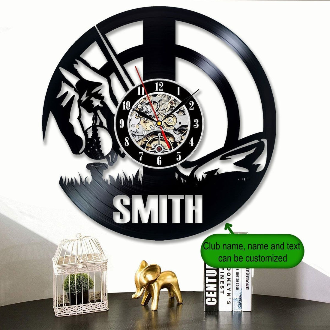 Personalized Metal Golf Clock, Golf Wall Vinyl Clock, Golf Wall Art, Gift For Golfer