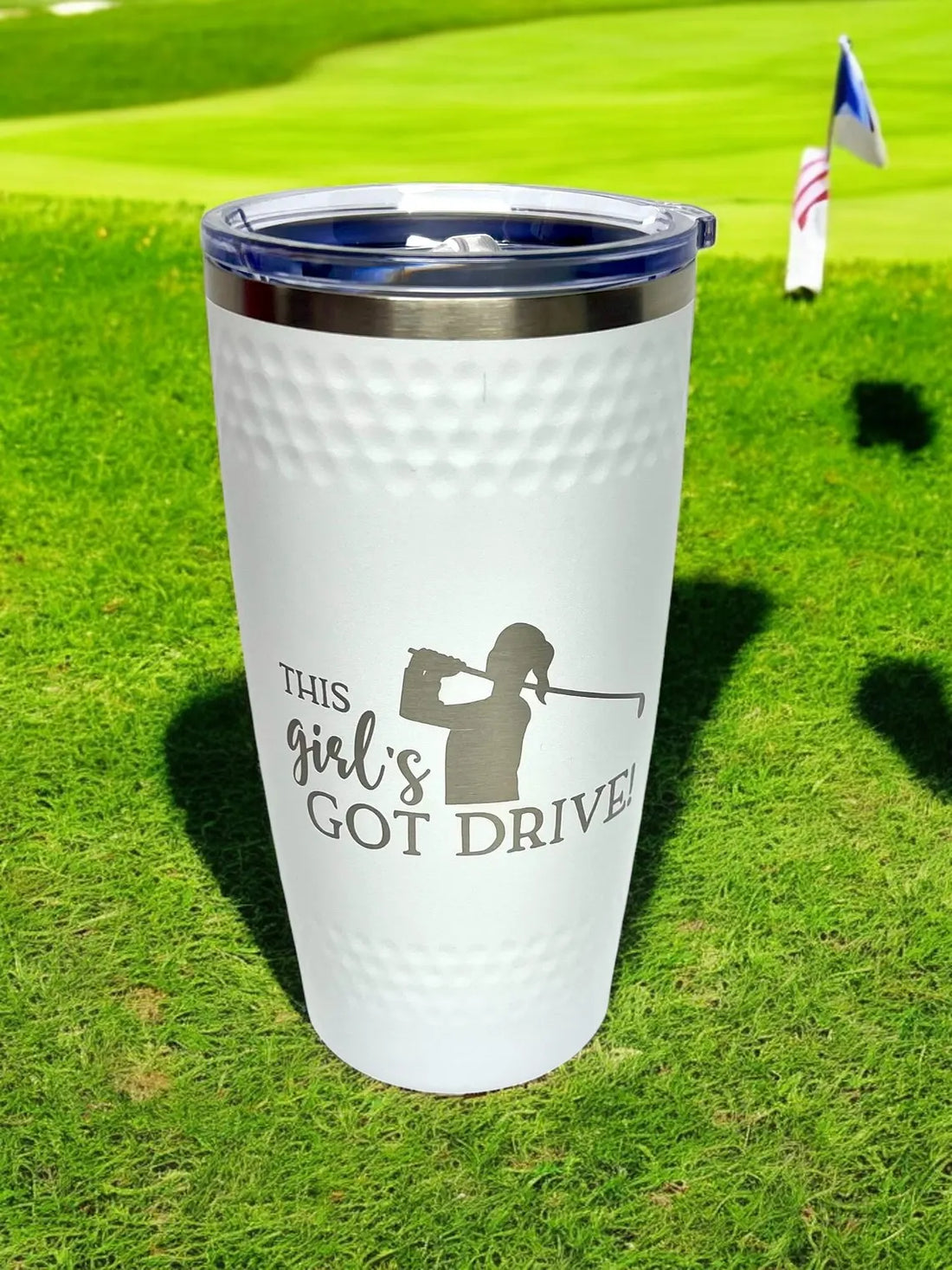 Golf Ball Tumbler, Gift For Golfers, Stainless Steel Travel Mug