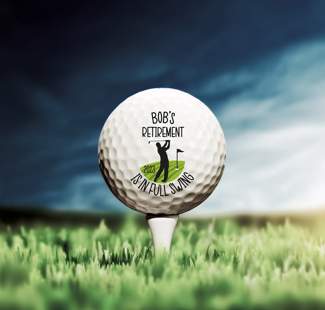 Custom Face Golf Ball, Custom Retirement Golf Balls, Gift For Golfer, Christmas Golf Gift