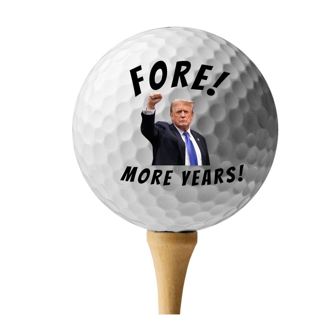 Fore! More Years Custom Trump Golf Balls, Gift For Golfer, Gift For Trump Supporter