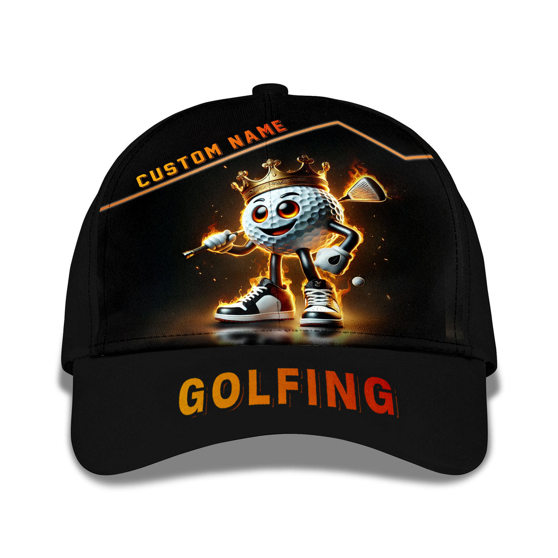 Golf King Personalized Golf Cap, Funny Golf Cap, Gift For Dad, Golf Gift For Men