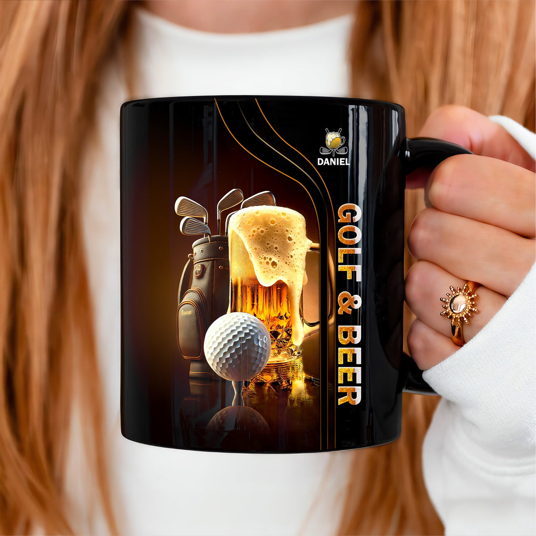 Golf And Beer Custom Golf Coffee Mug, Golf Mug, Gift For Golf Lovers